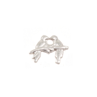 Sterling Silver Love Birds Solderable Accent, 24g Sterling Silver Love Birds Solderable Accent, 24g