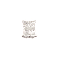 Sterling Silver Owl Solderable Accent, 24g Sterling Silver Owl Solderable Accent, 24g
