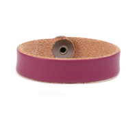 Leather Bracelet 1/2" Extra Small, Purple Leather Bracelet 1/2" Extra Small, Purple