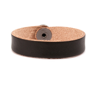 Leather Bracelet 1/2" Extra Small, Black Leather Bracelet 1/2" Extra Small, Black