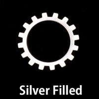Silver Filled Medium Open Cog, 24g Silver Filled Medium Open Cog, 24g