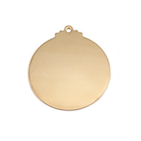 Brass Victorian Large Circle Blank, 24g Brass Victorian Large Circle Blank, 24g
