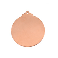 Copper Victorian Large Circle Blank, 24g Copper Victorian Large Circle Blank, 24g