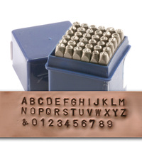 Economy Block Uppercase Letter & Number Stamp Set 3/32" (2.4mm) Economy Block Uppercase Letter & Number Stamp Set 3/32" (2.4mm)