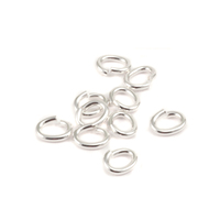 Sterling Silver 2.7mm x 4.4mm I.D. 18g Oval J.R., pk of 10 Sterling Silver 2.7mm x 4.4mm I.D. 18g Oval J.R., pk of 10