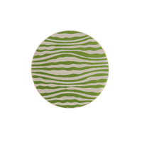 Anodized Aluminum 5/8" Circle, Lime Green, Design #18, 22g Anodized Aluminum 5/8" Circle, Lime Green, Design #18, 22g