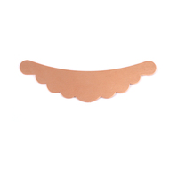 Copper Scalloped Bib, 24g Copper Scalloped Bib, 24g