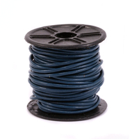 Leather Cord, Round 1.5mm, Denium Blue 32.8 ft Leather Cord, Round 1.5mm, Denium Blue 32.8 ft