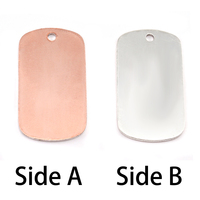 Single Clad Medium Dog Tag (no notch), 18g Single Clad Medium Dog Tag (no notch), 18g