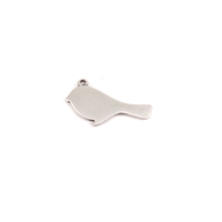 Plated Silver Charm: Cute Bird Plated Silver Charm: Cute Bird