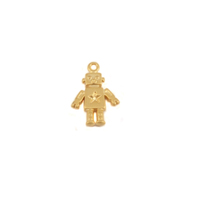 Plated Gold Charm: Robot Plated Gold Charm: Robot