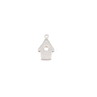 Plated Silver Charm: Bird House Plated Silver Charm: Bird House