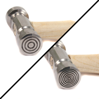 Double Faced Texture Hammer Wide/Thin Bullseye Double Faced Texture Hammer Wide/Thin Bullseye