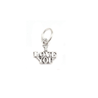 Sterling Silver "I Love You" Charm Sterling Silver "I Love You" Charm