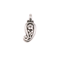 Plated Silver Charm: Paisley Plated Silver Charm: Paisley