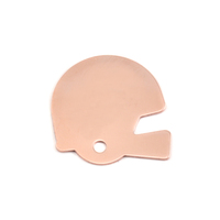 Copper Football Helmet Blank, 24g Copper Football Helmet Blank, 24g
