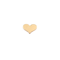 Brass Classic Heart Solderable Accent, 24g Brass Classic Heart Solderable Accent, 24g