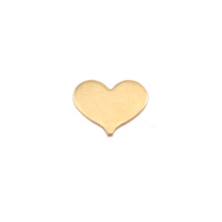 Brass Tiny Classic Heart, 24g Brass Tiny Classic Heart, 24g