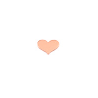 Copper Solderable Classic Heart, 24g Copper Solderable Classic Heart, 24g