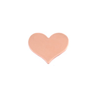 Copper Small Classic Heart, 24g Copper Small Classic Heart, 24g