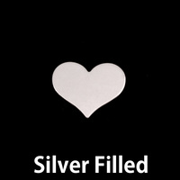 Silver Filled Small Classic Heart, 24g Silver Filled Small Classic Heart, 24g