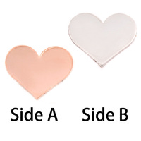 Single Clad Medium Classic Heart, 18g Single Clad Medium Classic Heart, 18g