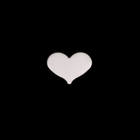 Sterling Silver Tiny Classic Heart, 24g Sterling Silver Tiny Classic Heart, 24g