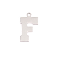 Sterling Silver Letter F, 20g Sterling Silver Letter F, 20g
