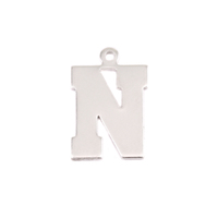 Sterling Silver Letter N, 20g Sterling Silver Letter N, 20g