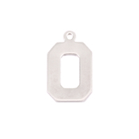 Sterling Silver Letter O, 20g Sterling Silver Letter O, 20g