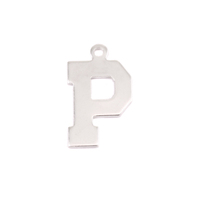 Sterling Silver Letter P, 20g Sterling Silver Letter P, 20g