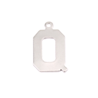 Sterling Silver Letter Q, 20g Sterling Silver Letter Q, 20g