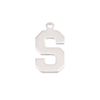 Sterling Silver Letter S, 20g Sterling Silver Letter S, 20g
