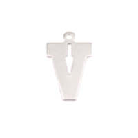 Sterling Silver Letter V, 20g Sterling Silver Letter V, 20g