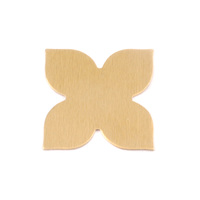 Brass 4 Petal Flower, 24g Brass 4 Petal Flower, 24g