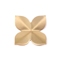 Brass 4 Petal Folded Flower, 24g Brass 4 Petal Folded Flower, 24g
