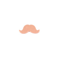 Copper Tiny Mustache Solderable Accent, 24g Copper Tiny Mustache Solderable Accent, 24g