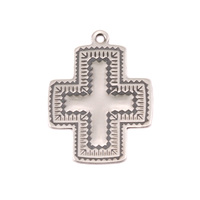 Sterling Silver Southwest Cross Charm Sterling Silver Southwest Cross Charm