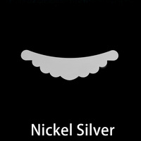 Nickel Silver Scalloped Bib, 24g Nickel Silver Scalloped Bib, 24g