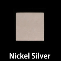 Nickel Silver 3/4" (18.5mm) Square, 24g Nickel Silver 3/4" (18.5mm) Square, 24g