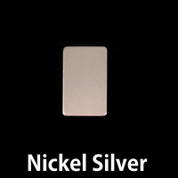 Nickel Silver Rectangle (15mm x 8.5mm), 24g Nickel Silver Rectangle (15mm x 8.5mm), 24g