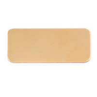 Brass Rectangle Component, 24g Brass Rectangle Component, 24g