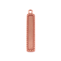 Copper Dotted Raised Edge Rectangle Pendant Copper Dotted Raised Edge Rectangle Pendant