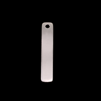 Sterling Silver Rectangle Pendant, 22g Sterling Silver Rectangle Pendant, 22g