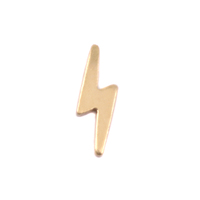 Brass Lightning Solderable Accent, 24g Brass Lightning Solderable Accent, 24g