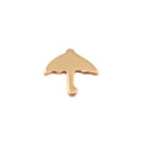 Brass Umbrella Solderable Accent, 24g Brass Umbrella Solderable Accent, 24g