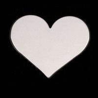 Sterling Silver Large Classic Heart, 24g Sterling Silver Large Classic Heart, 24g