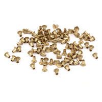 Brass Hollow 1/16" Rivets, 3/32" Long Brass Hollow 1/16" Rivets, 3/32" Long
