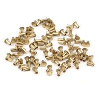 Brass Hollow 1/16" Rivets, 1/8" Long Brass Hollow 1/16" Rivets, 1/8" Long