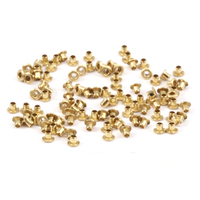 Brass Hollow 1/16" Eyelets, 1/16" Long Brass Hollow 1/16" Eyelets, 1/16" Long